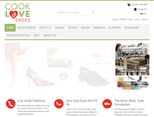 Tablet Screenshot of cookandloveshoes.com